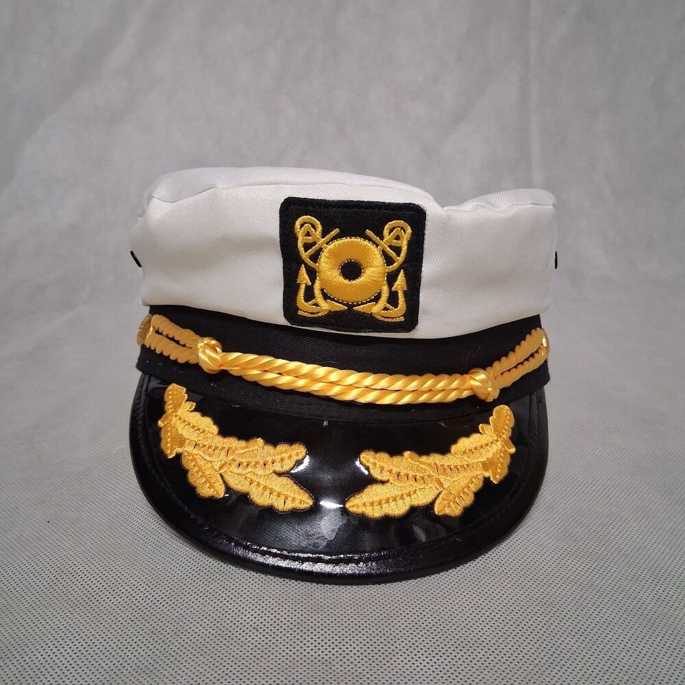 Jacobson Snapback Captain's Yacht Sailors Hat Adjustable Sea Captain New w/ Tags